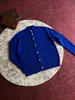 Suéter de Punto de Hilo Mixto Cuello Alto Estilo Old Money para Hombre, Cárdigan de Punto de Otoño, Chaqueta Suéter de Lana Ligeramente Holgada para el Trabajo