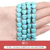 Turquesa Sintética Joker Cuentas Cuadradas Pequeñas Cuentas de Calabaza Cuentas Redondas Materiales para Pulsera de Cuentas Hecha a Mano DIY Accesorios