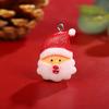 Colgante de resina Papá Noel muñeco de nieve DIY pulsera collar colgante accesorios de Navidad suministro transfronterizo