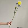 Flor de Iris de Seda Flor Artificial Decoración de Boda Adorno Paisajístico de Alicia Modelo de Arte Floral para Habitación