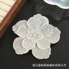 Acessórios de Joias com Strass de Camélia Transfronteiriços Flores Tridimensionais de Sapato de Camada Dupla Acessórios para Roupas Acessórios de Broche para Headwear DIY