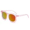 Estilo coreano ins nuevas gafas de sol a prueba de sol para niños gafas de sol al por mayor adelgazantes de moda trendy gafas retro para bebés niñas