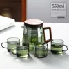 Tetera para Uso Doméstico, Tetera de Vidrio Resistente a Altas Temperaturas, Nuevo Modelo 2025, Separación de Té y Agua, Tetera para Preparar Té en la Oficina, Juego de Té