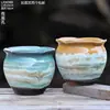 Maceta Creativa de Cerámica para Suculentas de Balcón Hogareño, Maceta Grande de Arcilla para Pothos, Orquídea, Planta Verde, Maceta de Diámetro Grande