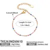 Set de Collar y Pulsera de Acero Inoxidable Chapado en Oro 18K con Cuentas de Esmalte y Corazón de Zircón Transfronterizo Europeo y Americano, Estilo Francés Ins Lujo Ligero