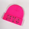 Novas cartas transfronteiriças chapéu de strass NYC chapéu de tricô fabricantes fornecimento direto chapéu de tricô festa outono e inverno explosões