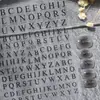 Pegatinas para Uñas con Letras Mayúsculas en Inglés Planas Adhesivas 26 Letras Inglesas Pegatinas para Uñas DIY Decoraciones Dh571