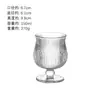 Copo Taça Tulipa Baixo-Alto Estilo Retrô com Cintura Contas, Copo para Coquetel, Copo para Chá de Frutas, Taça de Vinho Tinto Vintage, Copo de Água