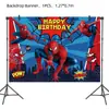 Prato de Papel, Copo, Guardanapo de Papel, Talheres (Faca, Garfo e Colher), Decoração de Festa Temática Homem-Aranha Cruzada Marvel, Conjunto de Louças para Festa, Suprimentos