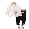 Conjunto de coletes de bolso tridimensionais para meninos outono 2024 novo outono roupas infantis coreanas para meninos 2 anos 3 bebês