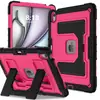 Adecuado para iPad Air de 13 pulgadas Funda Protectora para Tableta con Soporte Plegable de Silicona de Color Contrastante Funda Blindada para iPad Air 11