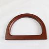 Bolsa de Madera d Bolso de Mano Accesorios de Metal Cierre Asa Bolsa Asa de Anillo D de Madera En Stock