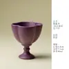 Ino Kuisong Fragrância Roxa Begônia de Pé Alto Taça Mestra Cerâmica Requintada Taça de Deusa Taça Única Xícara de Chá Conjunto de Chá Kung Fu