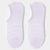 Calcetines Casuales Invisibles de Algodón Puro a Rayas para Mujer con Panel Lateral, Calcetines Tobilleros Acanalados de Color Sólido Antideslizantes de Silicona para Mujer, Calcetines Zhuji