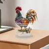 Decoración de Escritorio Adornos Animal Acrílico Transfronterizo Gallo Decoración del Hogar 2D Multicolor Plano Adorno Creativo Hongyao