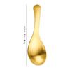 Cuchara pequeña de acero inoxidable 304 de 9,4 cm con mango corto, cuchara pequeña para leche, postre, cuchara para niños, cuchara para helado y café.