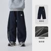 Ropa para Niños Haima 2025 Invierno Nuevos Pantalones Cargo Espesos Forrados de Polar para Niños Pantalones Elegantes Sueltos de Pierna Ancha Versión Coreana