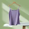 Camiseta Interior Fina de Tirantes con Cuello en V Roscado para Mujer, Color Liso, Verano, Manga Corta, Parte Inferior Simple para Vestir