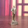 Estátua em Bronze Puro de Zhou Enlai em Tamanho Real em Pé Ornamentos para Entrada de Escritório Estudo Hall de Entrada Lembrança Micro Paisagem Atacado