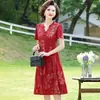 Vestido Largo de Verano, Elegante y con Estilo, para Mujeres de Mediana Edad y Mayores, Por Encima de la Rodilla, Tallas Grandes, Vestido de Verano para Mamá, que Cubre el Vientre