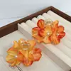 Nuevo Accesorio para el Cabello Estilo Chino, Pasador Pequeño con Diseño de Flor de Rosa, Pinza para el Cabello para Mujer, Pinza Lateral para Flequillo, Cabello Semirecogido, Pinza de Tiburón, Flor para el Cabello