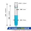 Tubo de vidro resistente à pressão rolha de PTFE rosqueada tubo colorimétrico laboratório químico fundo redondo/fundo plano com graduação parede espessa resistente à pressão