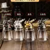 Juego de Copas de Vino Blanco Zodiaco Dispensador de Vino para el Hogar Juego de Vino Chino de Alta Gama 12 Copas Pequeñas Bala Una Copa