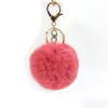 Em Estoque Fornecimento Direto DIY Bola de Pelo Falso de Coelho Bola de Pelo Fofa Chaveiro Pingente de Bolsa Acessório de Bola de Pelúcia Pingente