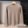 Suéter de Cachemira Grueso con Cuello Alto Medio para Hombre 2026, Suéter de Punto Casual de Negocios Otoño/Invierno, Manga Larga
