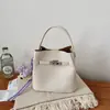 Bolso de Mano Sencillo Bolso Tote Pequeño para Mujer Primavera 2026 Nuevo Elegante Bolso Cubo para Viajes Diarios Bolso de Hombro Cruzado a la Moda