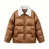 Chaqueta de Algodón para Hombre 2026 Invierno Nueva Marca de Moda Piel Sintética Engrosada Ropa de Algodón para Hombre Chaqueta de Algodón Acolchada Holgada Atractiva
