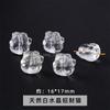 Joyería Jingdian, accesorios de cristal blanco natural, garra de gato valiente, accesorios de joyería DIY, tallado con agujeros pasantes, venta al por mayor