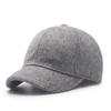 Gorra para Hombre Otoño e Invierno de Ala Corta de Lana Tipo Béisbol Versátil Casual Cálida con Forro de Felpa Estilo Japonés Engrosada Gorra de Equitación