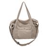 Bolso de lona de gran capacidad, estilo japonés y coreano, informal, bandolera artística, moderno, para estudiantes, hombres y mujeres.