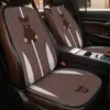 Almofada de Assento de Carro Verão Seda de Gelo Desenho Animado Cor Sólida Conjunto de Almofadas para Assento de Carro Almofada Meio Pacote Capa de Assento Almofada