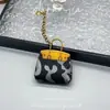 Nueva Bolsa de Algodón Denim Colgante Explosiones Mini Bolso Colgante Cadena Metálica Llavero Bolsa Decorativa
