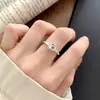 Anillo Geométrico Hueco Único para Mujer, Exquisito y Compacto, Versátil Anillo Abierto Apilable, Anillo de Moda Personalizado para el Dedo Índice