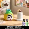 Abacaxi Crayon Shin-chan Difusor de Aromaterapia Sem Chama Pedra de Óleo Essencial Decoração de Mesa para Quarto Casa Decoração Criativa Nicho Sensação de Alto Padrão