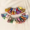 Pingente de Borla Pequena de Fio de Algodão Enrolado à Mão Estilo Xizang, Material para Pulseira DIY Feito à Mão, Ornamento de Borla Curta com Tampa Rosqueada