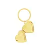 Pingente de Caixa de Fotos Coração Simples e de Alta Qualidade Europeu e Americano Joias com Foto Personalizadas que Não Desbotam Colar com Moldura de Foto em Ouro 18K para Mulheres