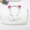 COS Diadema de Gato Negro Diadema de Orejas de Animal Diadema de Animal de Tres Piezas Día del Niño Navidad Diadema Gato