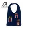 Venta Caliente Transfronteriza Crochet Hecho a Mano Tejido para Mujer Estilo Mori Lana Bolso de Mano para Hombro Bordado a Mano Bolso de Compras Tejido