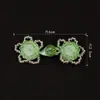 Botones de Flor de Rosa de Cristal para Cheongsam Infantil, Botones de Cuello Estilo Chino, Botones Decorativos Tejidos a Mano para Chaleco Hanfu