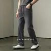 Jeans casual pesado de alta qualidade estilo americano para homens, nova coleção de outono/inverno com forro de fleece, streetwear moderno, moda masculina de luxo leve, calças de corte reto