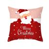Fronha de Almofada de Natal Personalizada Transfronteiriça Desejo Desenho Animado Estampado Couro de Pêssego Almofada para Natal Casa Sofá Almofada