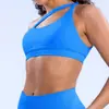 ¡Ropa interior Dfyne de hombro diagonal! Sujetador Deportivo de Impacto sin Etiqueta con Almohadilla en el Pecho Pecho Expuesto Espalda Bella Chaleco de Yoga 1615