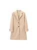 Abrigo de tweed de manga larga con solapa suave y sencillo de estilo europeo y americano de moda de otoño 2024, ropa de mujer transfronteriza de Amazon