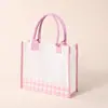 Bolsa de serapilheira com painéis de lona, bolsa de lona DIY pintada à mão por estudante, bolsa de compras de linho lisa, bolsa de ombro de serapilheira