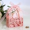 Caja de dulces de boda creativa de estilo occidental transfronterizo, caja de dulces de boda hueca con láser, suministros de boda, embalaje de cartón al por mayor