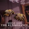Pendientes Estilo Mid-Century Vintage Estilo Maillard Piedra Ojo de Tigre Geométrica Circonita Estilo Étnico Retro Pendientes de Alta Gama